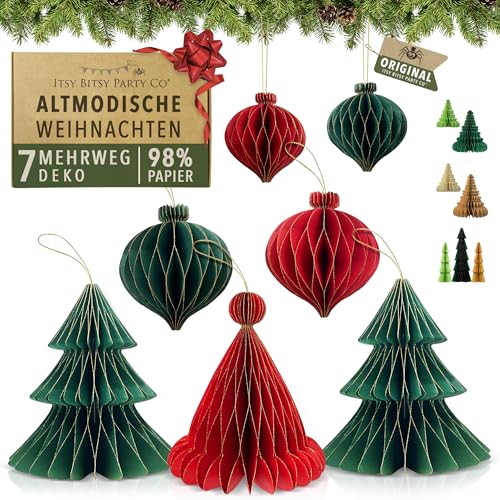 Premium Wiederverwendbare Weihnachtsdeko - Tischdeko Weihnachten/Deko...