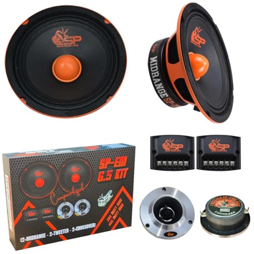 Venduto come kit; 2 midrange da 16,5 cm; 2 tweeter; 2 crossover; Potenza rms: 200 watt; Potenza max: 400 watt; Cono del midrange in carta pressata nero; Sospensione semi-rigida a doppia onda; Bobina mobile in kapton ad alta temperatura da 3,85 cm (1,5