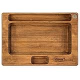 Beamer Juju All-Natural Bamboo Rolling Tray - Original Finish - 7 X 5 inch