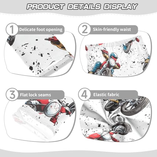 ZZKKO Girls Leggings Motorbike Toddler Girls Clothes Leggings for Girls Toddler Girls Leggings 3-4T3