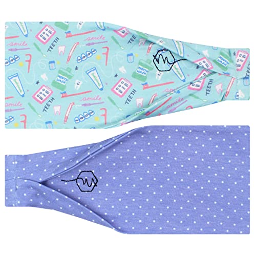 Image of Maven Thread Wide Workout Headbands for Women - Non-Slip Sweatbands for Gym, Running & Yoga