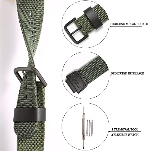 Image of 18mm Nylon strap Compatible with Casio AQ-S810W AE1200WH SGW-300H 400 500 MRW-200H Men's weave Watch Band