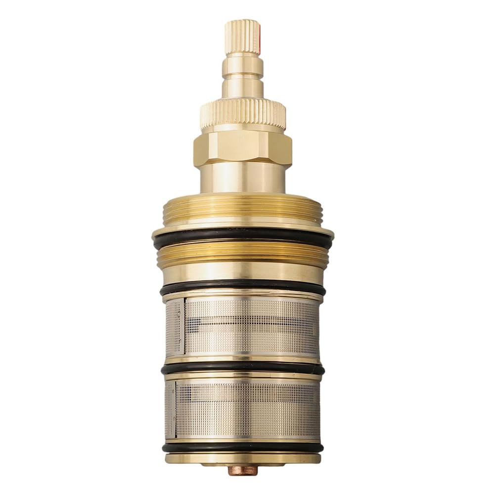 DHYAWUER Thermostatic Mixer Valve,Shower Valve, Brass Replacement Thermostatic, Replacement 20-48 Celsius Thermostatic