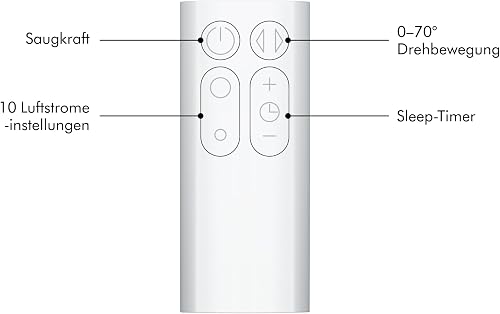 Dyson Cool™ Ventilateur AM07 sans pales et puissant, avec technologie Air Multiplier™ (Blanc/Argent) - 7