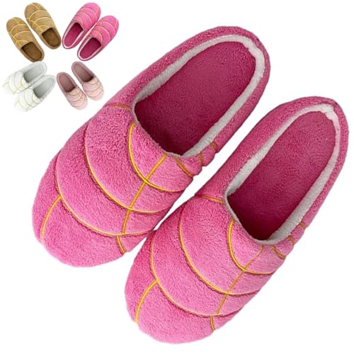 Concha Pan Dulce Slippers, Mexican Concha Slippers House Soft Cozy Warm Concha Bread Slippers