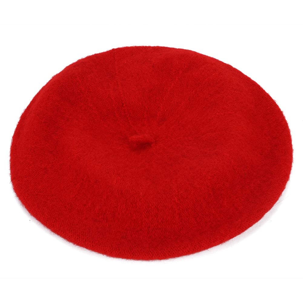Kids Girl Wool Felt Beret Hat French Style Beanie Artist Hat Elegant Soft Stretchy Bowler Cap Classic Solid Winter Autumn Fashion Warmer Flat Caps Warm Dome Beret Headwear