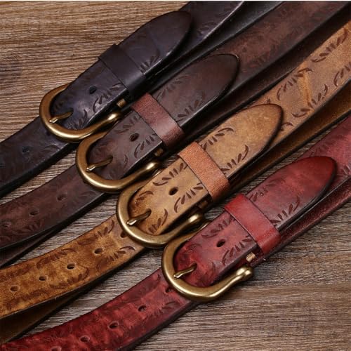 3.8cm Men's Top-Grain Cowhide Leather Belt, Extra Thick, 5.5mm, Hand-Engraved, Fashionable and Casual Gifts for Men4