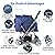 Noodoky Pet Stroller for Cats Dogs Rabbit with Reversible Handle, Dog Stroller for Small or Medium Animal up to 40 Pounds, Doggie Bunny Stroller Carriage