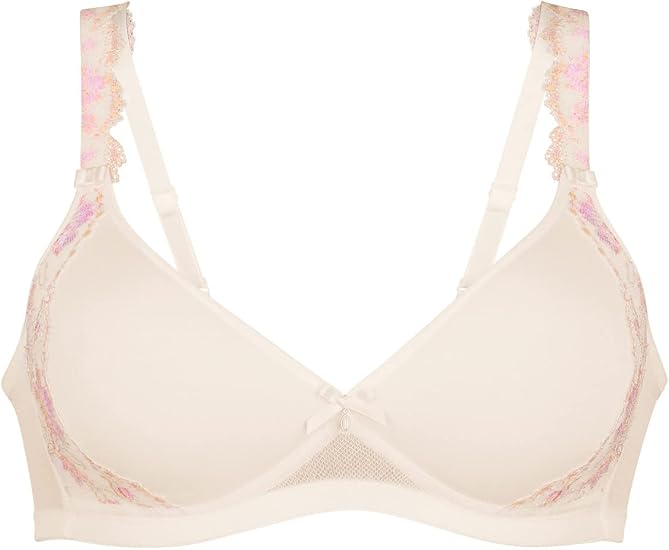 Anita Women's Colette 5250 Wire-Free Soft Bra – Spacer Foam Cups, Sky Grey, Size 40E