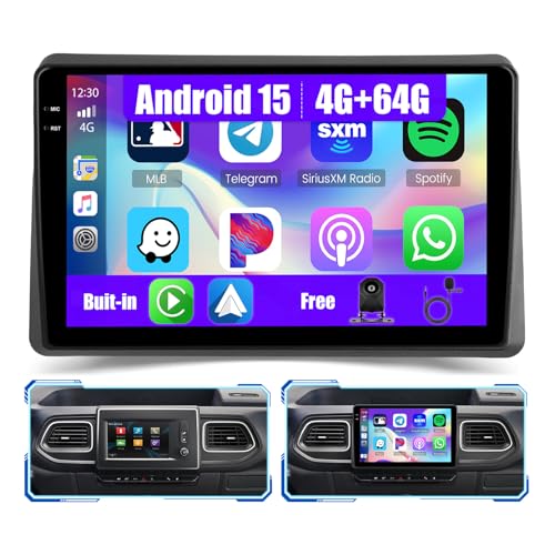 [4G+64G] Inefala Android 15 Radio Coche para Renault Master 2019 2022 con Wireless Carplay Android, 10 Pulgadas Pantalla Autoradio con Navi GPS WiFi RDS/FM Bluetooth EQ SWC Cámara Trasera Mic