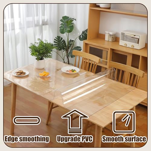 Nappe en PVC imperméable lavable avec protection de table mat 150x185 cm