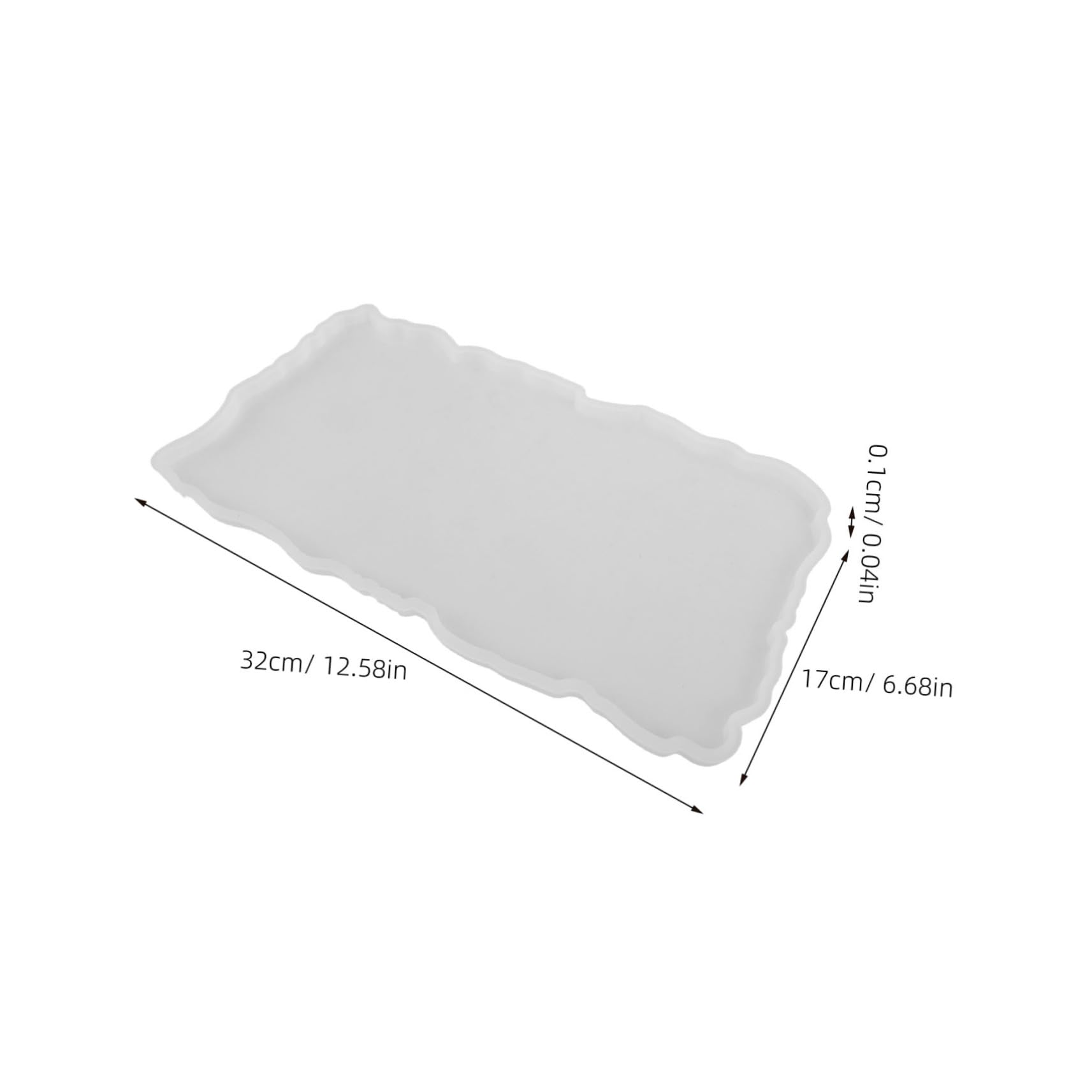 Operitacx Stampi in Silicone Per Resina Epossidica Per Vassoi Fai Da Te Maniglie Metalliche Per Decorazioni Domestiche e Artigianato