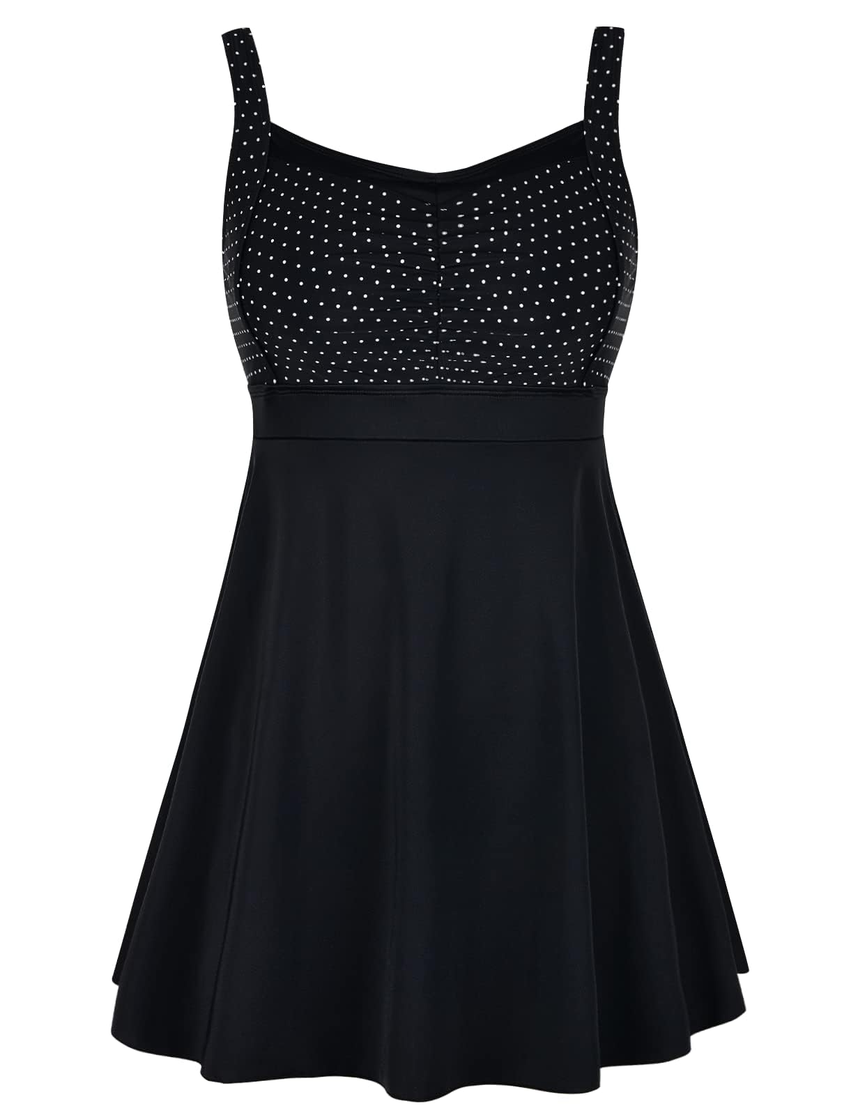 Vintage One Piece Swimdress Slimming Tummy Control Shaping Swimsuit Bathing Suit