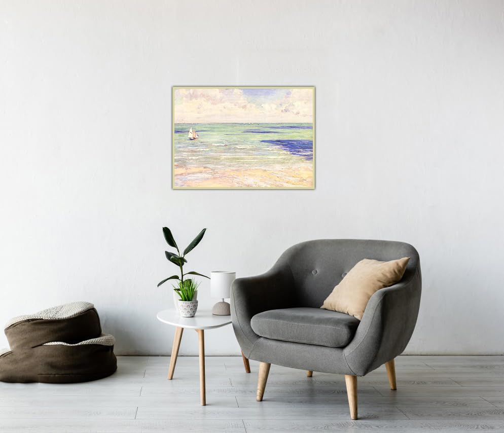 Peinture murale célèbre Seascape Caillebotte pour sublimer la décoration de votre salon - 4