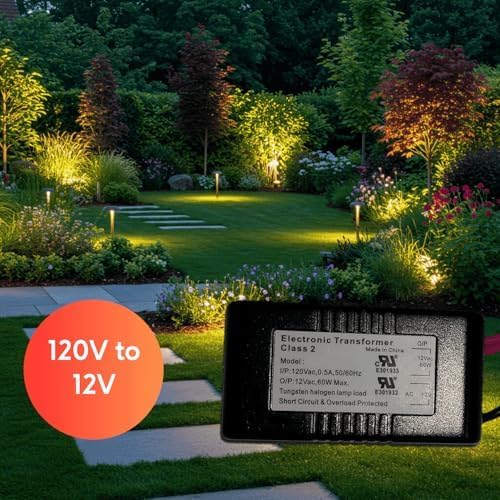 Image of Ironsmith Lighting Products 60W Halogen Transformer, 12V Power Supply, Corded Electric, Indoor Low Voltage (60W | Potted Transformer | 3-Year Warranty | 20W Min Load)