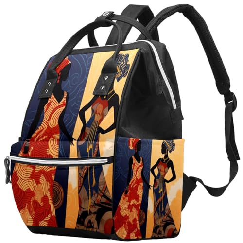 Sac à dos pour femme et homme style africain, bagage cabine 14 pouces