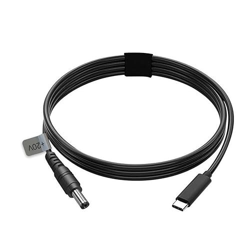 ISLOPU Cable de alimentaciĂłn USB C a CC de 0.217 in x 0.083 in, entrada USB C a CC 20 V cable de carga de alimentaciĂłn de salida, funciona con ISLOPU Cable de alimentaciĂłn USB C a CC de 0.217 in x 0.083 in, entrada USB C a CC 20 V cable de carga de alimentaciĂłn de salida, funciona con