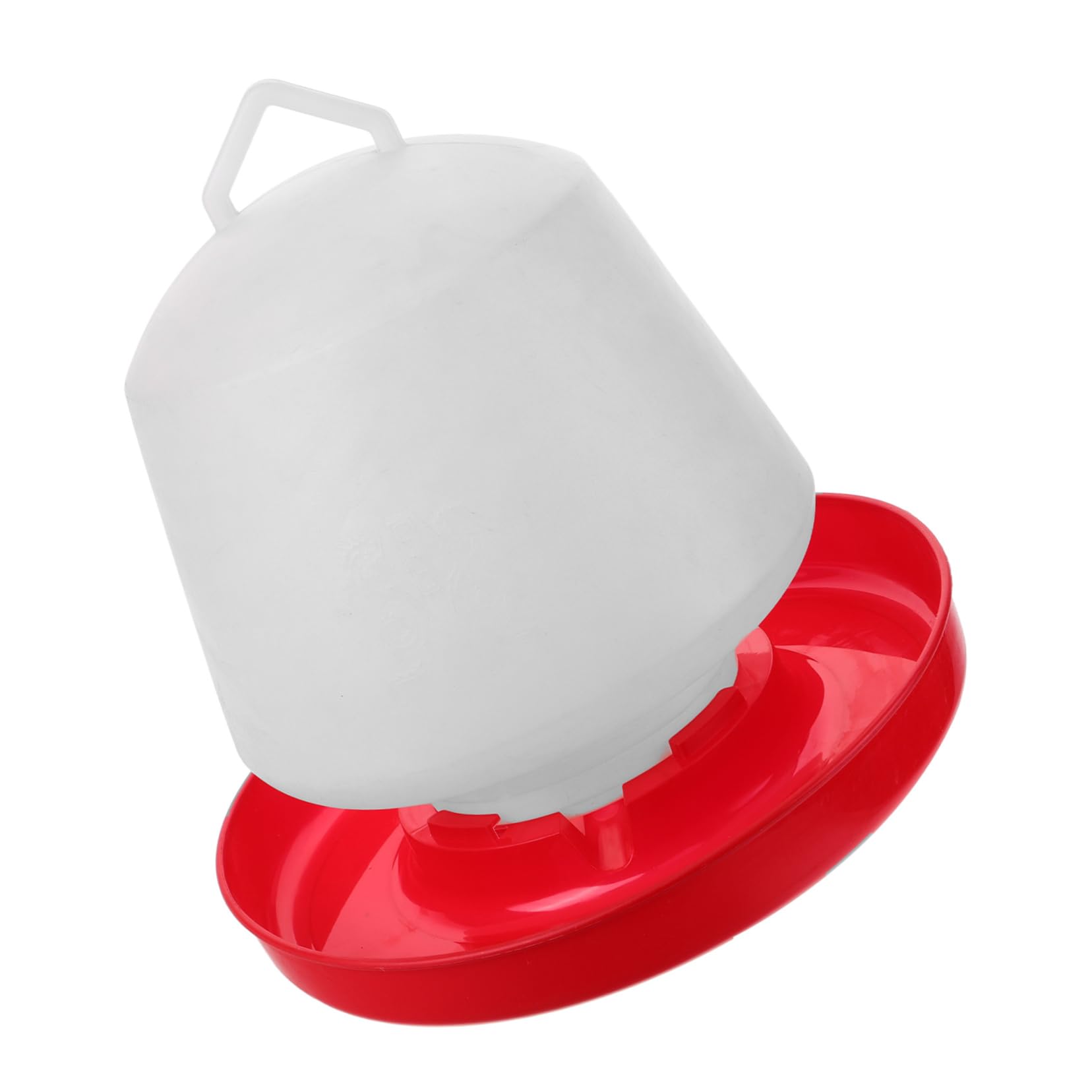 Mangiatoia a Trogolo per Pollame e Piccioni in Plastica Bianca