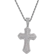 14K Gold Moissanite Sword Cross Pendant Necklace, Edgy Gothic Style Chain with Secure Lobster Clasp, Gift for Men Who Love Bold Jewelry