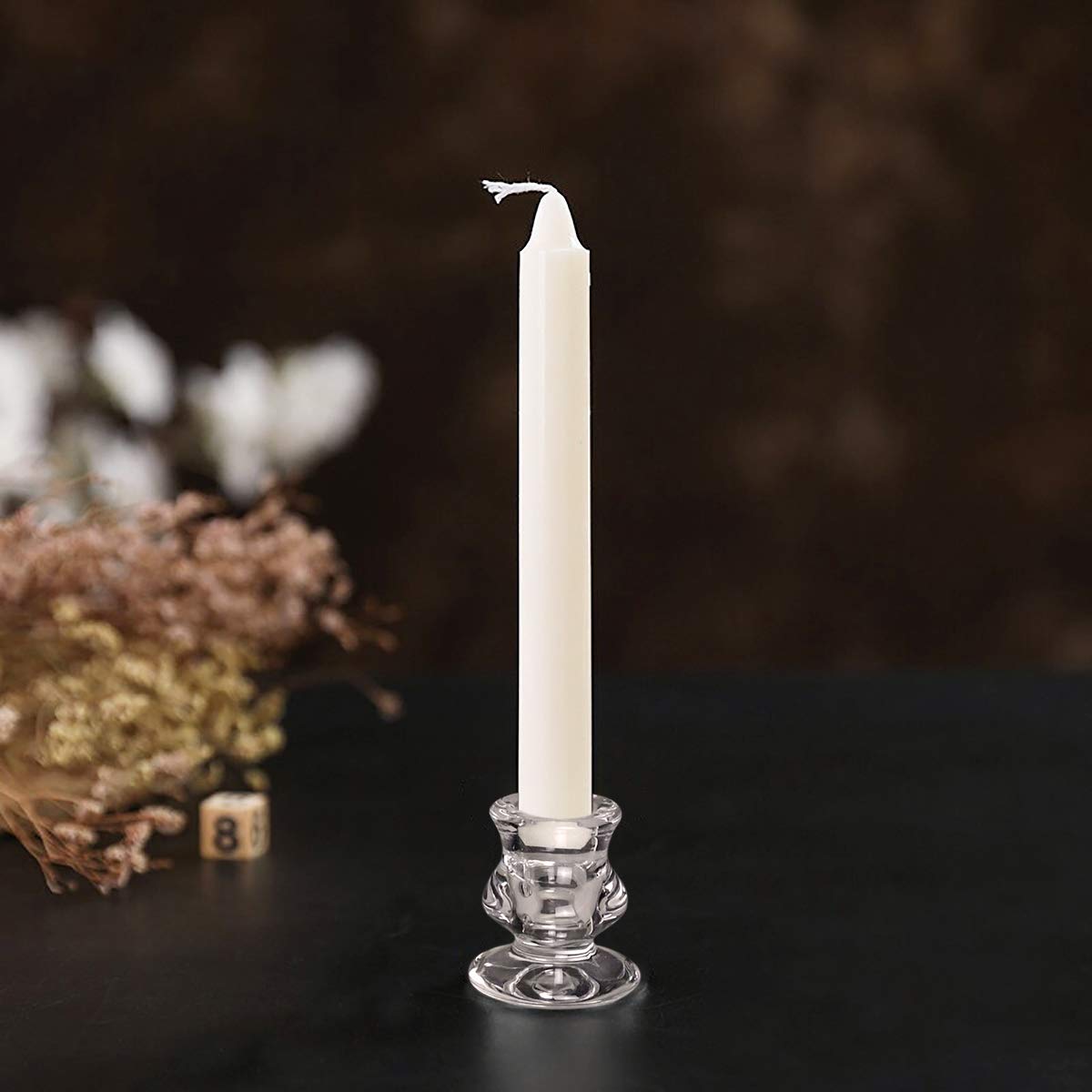 Set 4 Portacandele In Vetro Trasparente – Eleganti E Cristallo Per Matrimoni E Centrotavola