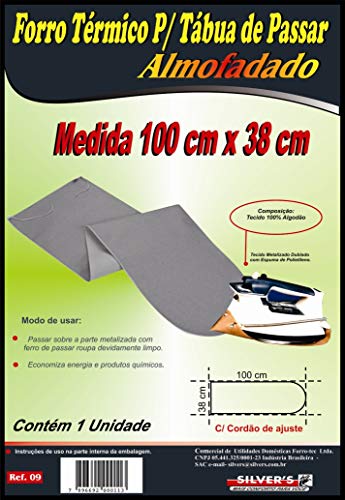 Forro Térmico para Tábua de Passar Almofadado 1,00m X 0,38m