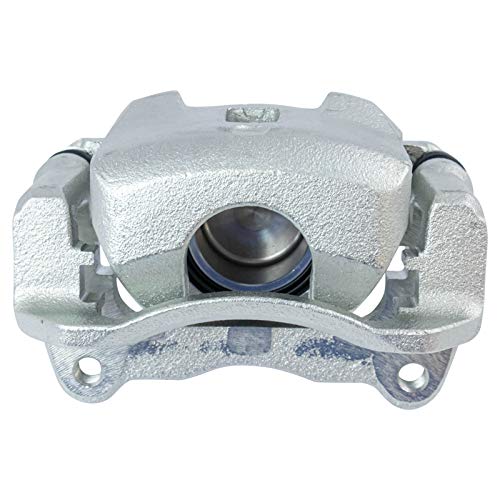 Image of TRQ Front Driver and Passenger Side Brake Caliper Set Caliper Brackets Hardware Compatible with 03-08 Toyota Corolla 03-08 Matrix 03-08 Pontiac Vibe
