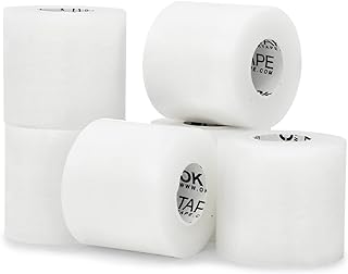 OK TAPE OKPore Transparent Medical Tape (Pack of 6) - First Aid Surgical Tape Hypoallergenic and Breathable for Wound Dressing Care, Latex Free, 2in x 10yds