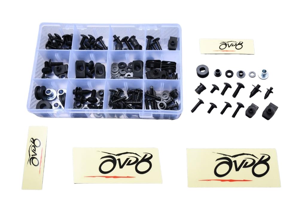 avdb-moto Kit Viti Viteria Carena M5, M6 compatibile con YAMAHA YZF R6 YZF-R6 2008-2016 (Nero)