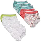 Fruit of the Loom Little Girls'   Wardrobe Cotton Bikini ,Multi,4(Pack of 12)