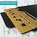 Metal Bullet Journal Stencil Set (2 Pack) w/Etched 6 inch Ruler (Satin Gold) Planner Icons + Frame Layout Stencil | Ideal for A5 Notebook Size Like Leuchtturm1917