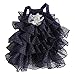 Dog Dresses Pet Gypsophila Wedding Dress Sweet Skirt Pet Clothes Cat Tutu Adorable Skirt Princess Dress for Dogs Cats Black XS