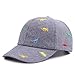 XIAOHAWANG, Gorras de béisbol para bebés y niños, Sombreros de algodón de Verano para el Sol con Sombreros de Dinosaurio de Dibujos Animados para niños pequeños y niñas(Azul,2-5 años)