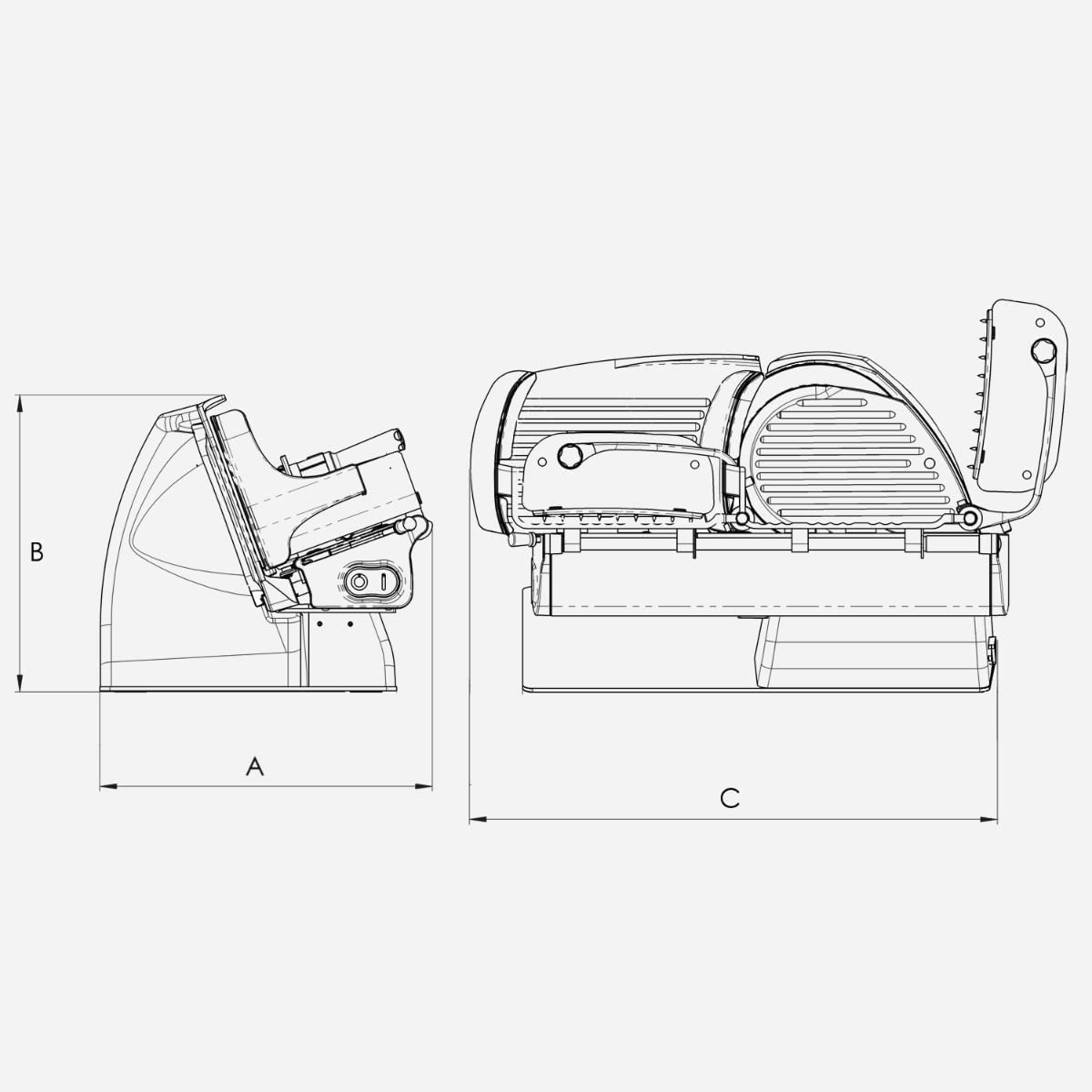 BERKEL - Affettatrice Home Line 200 PLUS + Cover Affettatrice e Rimuovi Lama Incluso