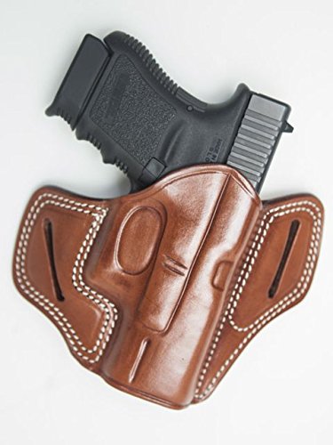 Cebeci 20887LT60 Left-Hand Leather Half Pancake 20887 Holster Gun Belt, Tan