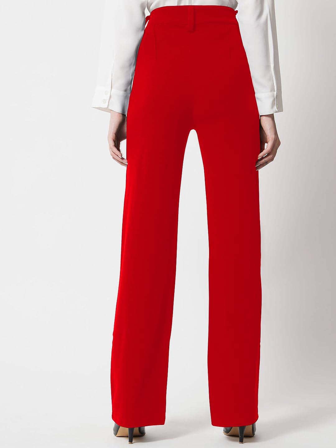 Toochki Pantaloni da donna a vita alta, stile coreano, pantaloni formali, eleganti abbigliamento da lavoro per ufficio