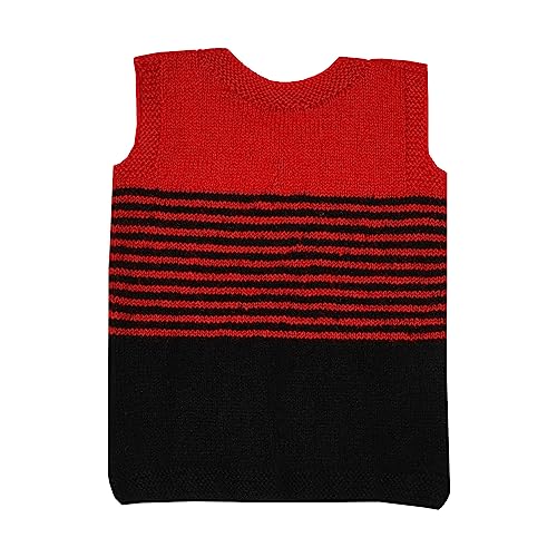 Image of Handmade Winter Wear Kids Woolen Sleeveless Sweater Boys and Girls