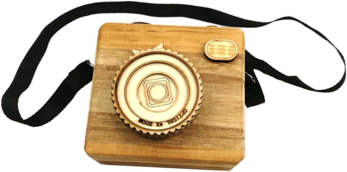 GARVALON 1pc Box Retro Camera Crafts Terrarium Jar Toy