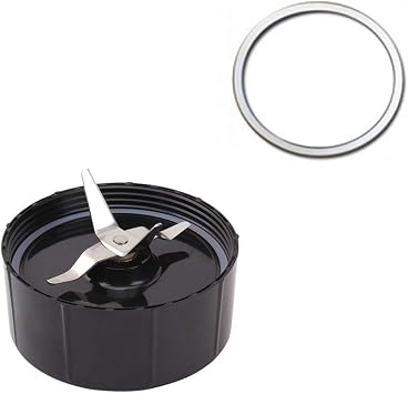 Replacement Blades and Gasket ring for the Magic Bullet Blender Juicer Mixer, MB 1001 /MB 1001B/MBR-1701 /MBR-1702 /MBR-1101 /MB-BX1770-02/MBR-0301 Blender by JOYSTAR