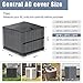 Air Conditioner Covers for Outside, Breathable Full Mesh With Waterproof Top Air Conditioner Cover for All Seasons, AC Unit Cover Protect from Cotttonwood Fluff, Leaves, Debris, 30x30x32 Inch-Black
