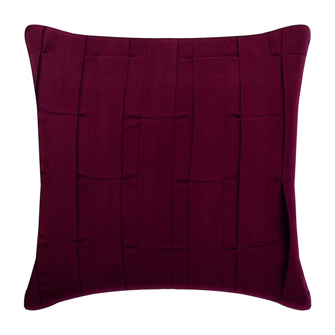 The HomeCentric Decorative Cushion Covers 40x40 cm (16x16 inch) Purple, Suede Throw Cushion Covers, Cushion Covers, Solid Color Throw Pillow Covers, Contemporary - Deep Burgundy Love Tune โ image 1