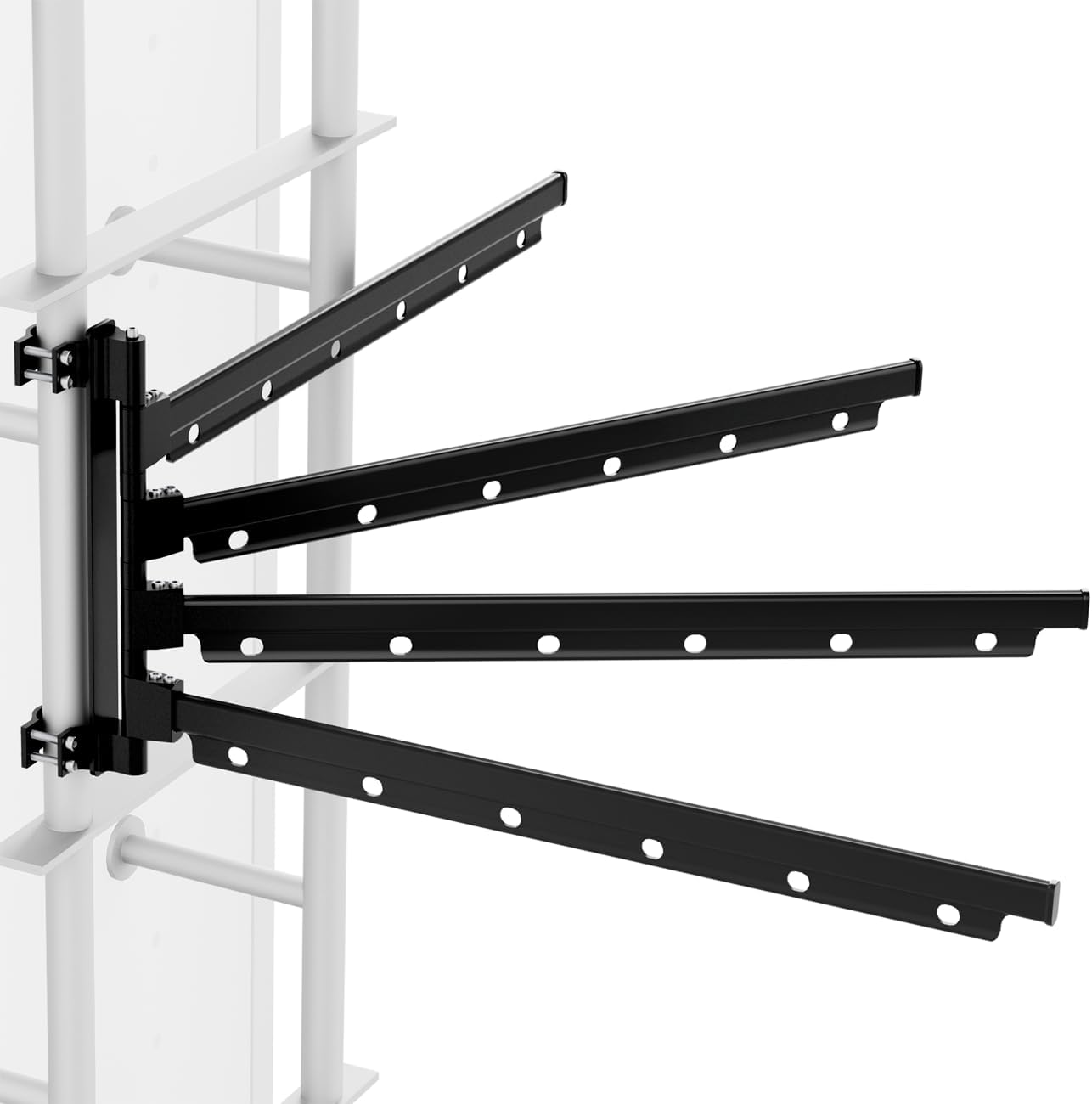 RV Ladder Mounted Clothes Drying Rack - Extended Arms, Large Capacity, Must-Have Camper & Travel Trailer Aluminum Accessories