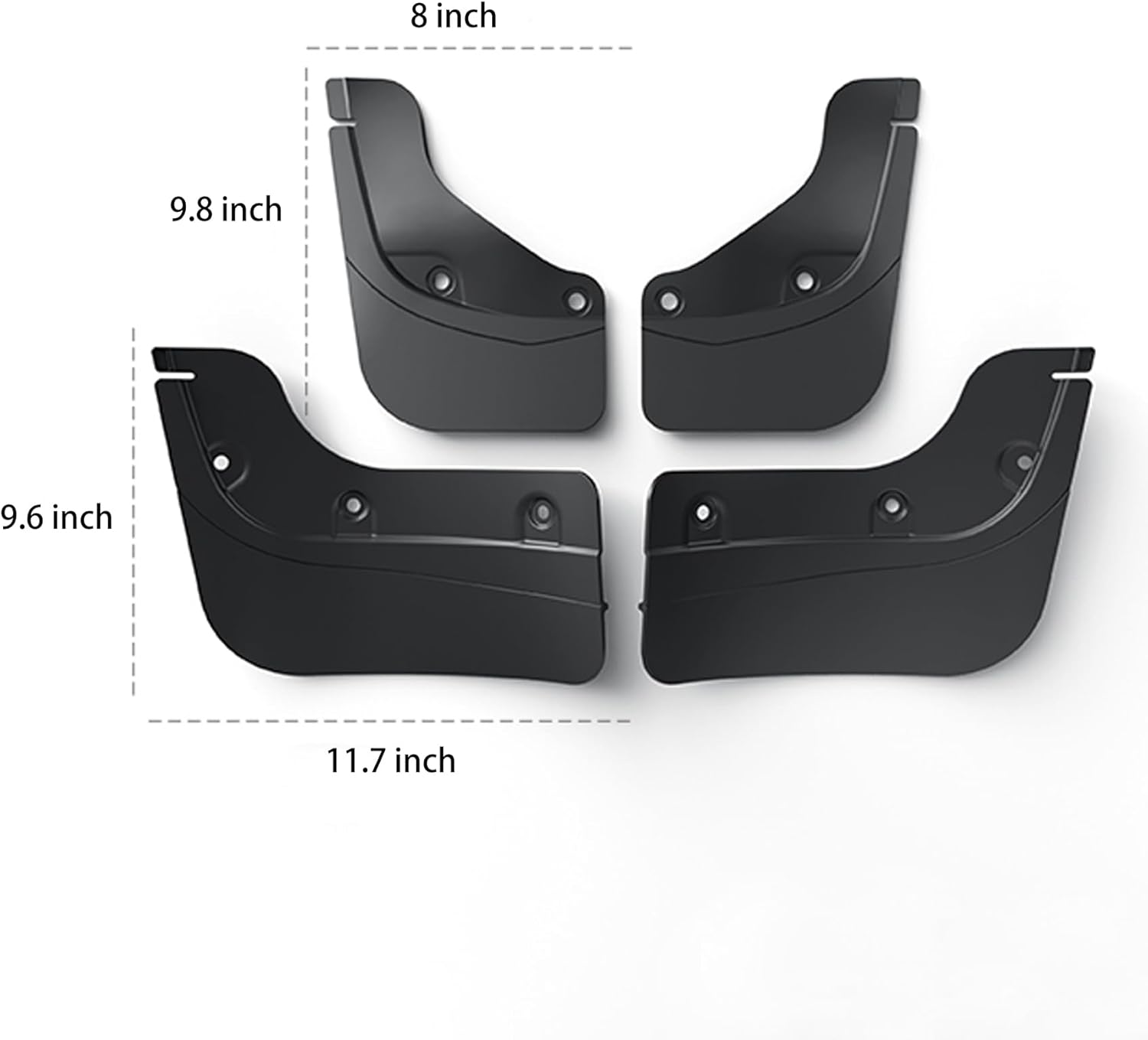 2025 New Tesla Model Y Juniper Accessories Mud Flaps - [Stay Clean Protect Paint No Drilling Required] ESDOPA All Weather Splash Guards Body Kits Compatible with Tesla New Model Y 2026(Black Set of 4)