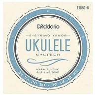 Exclusive Nyltech material for traditional Ukulele tone Preferred for warm, gut-like overtones String Gauges: Nyltech .024, .024, .030, .030, .036, .018, .028, .024