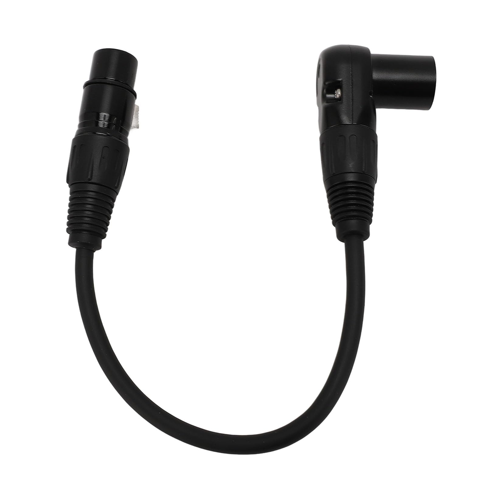 Cocoarm Cavo Microfonico XLR, Adattatore in PVC da 90 Gradi per Mixer da Studio e Altoparlanti con Angoli Regolabili (30 cm / 11,81 pollici)