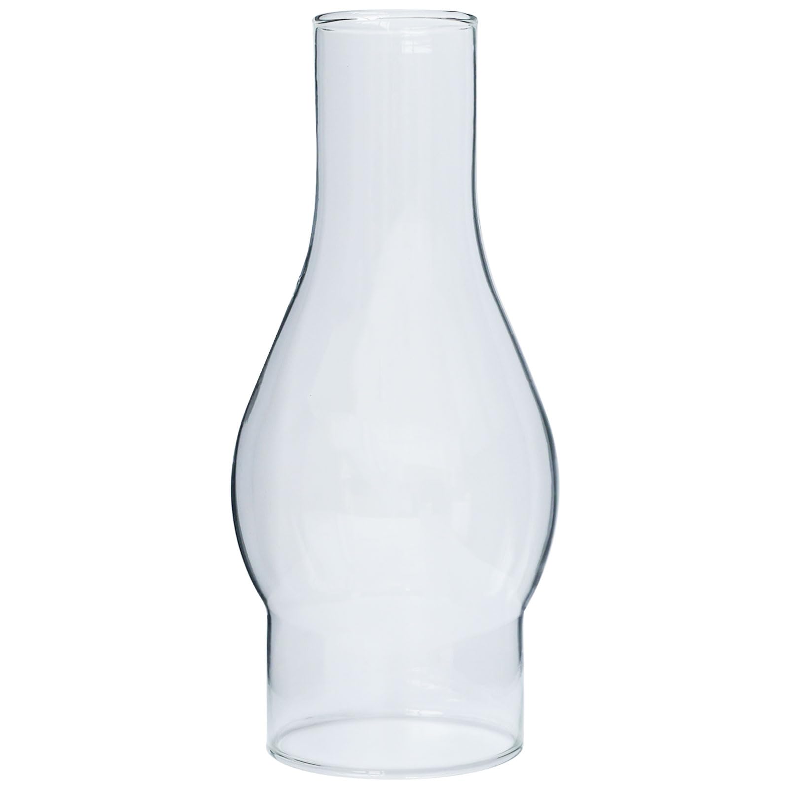 3 Inch Base x 8 1/4 Inch Height Clear Oil Lamp Chimney Hurricane Lamp Glass Replacement for Kerosene Lamp Shade Fixture Replacement Globes & Shades