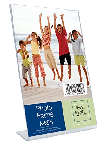 MCS 4x6 Inch Bent Acrylic Picture Frame, Vertical (31406)