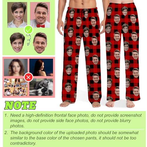 Custom Pajamas Pants With Photo Face Custom PJ Pants Personalized Gifts For Women Men Pet Dog Cat Christmas Valentines2