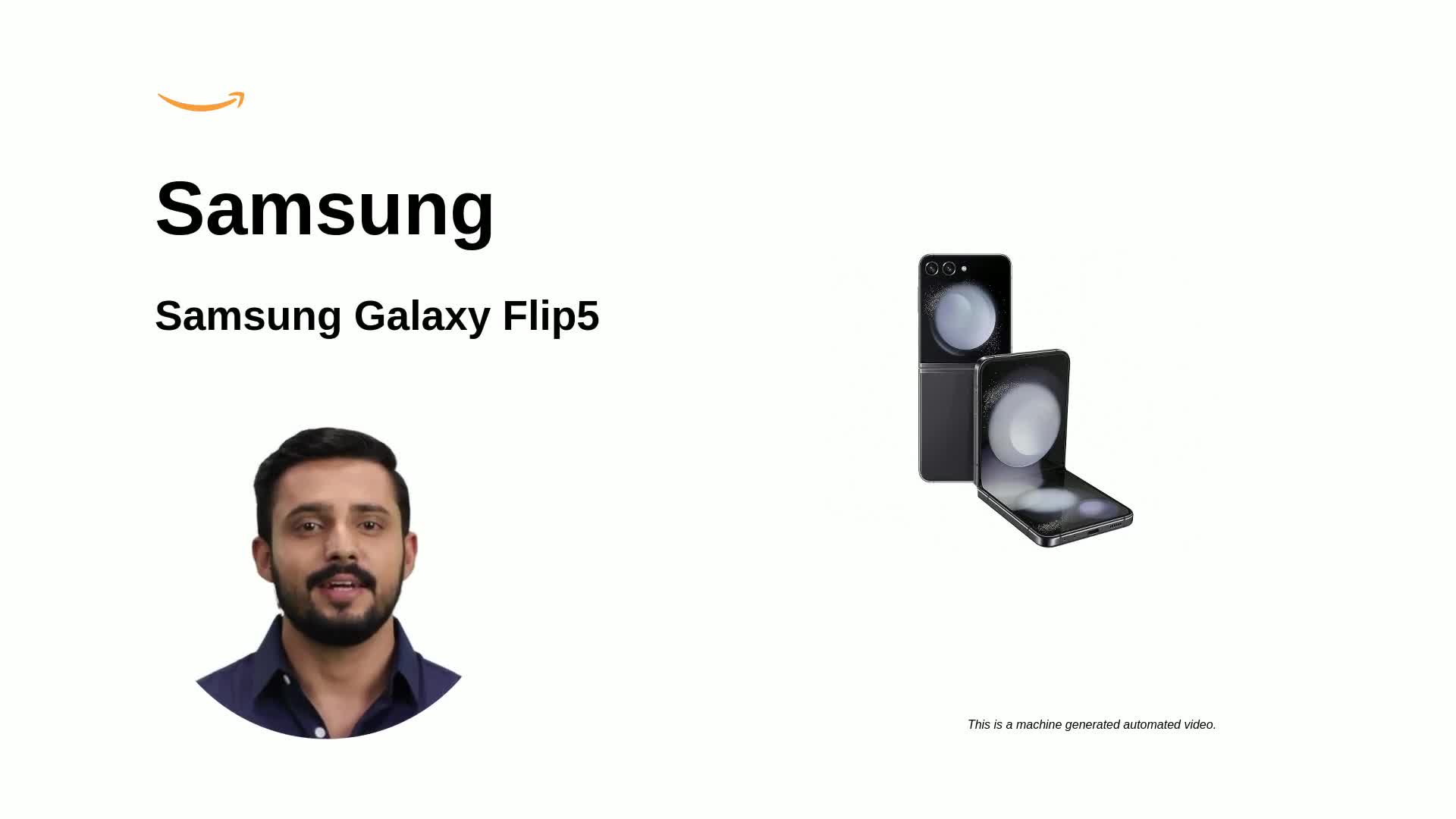 Samsung Galaxy Z Flip5 (Graphite, 8GB RAM, 512GB Storage) Without