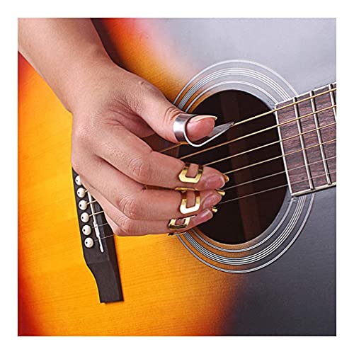Lot de 4 médiators en métal pour guitare acoustique, banjo, ukulélé (doré argent) (couleur : doré) - Les Beatles, Paul McCartney, John Lennon, RIngo Starr, George Harrison Lot de 4 médiators en métal pour guitare acoustique, banjo, ukulélé (doré argent) (couleur : doré) – Image 3