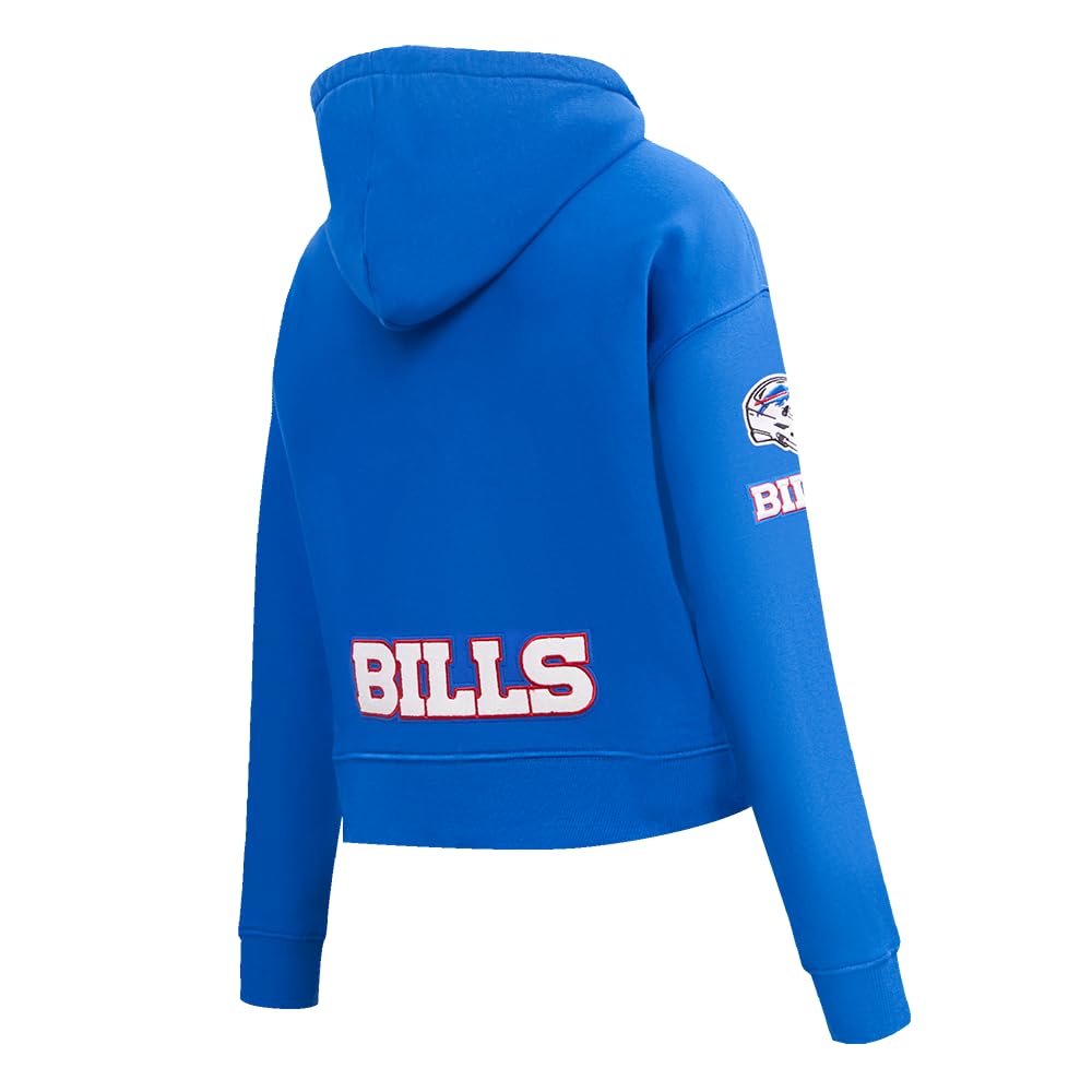 Pro Standard Damen Womens NFL Classic Chenille Brushed Back French Terry Cropped Pullover Hoodie Mit Kapuze Sweatshirt (1er Pack)